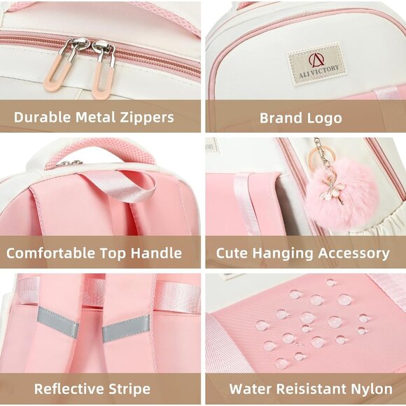 School Backpack for Teens Girls Women 15.6 Inch Laptop College Travel Work - Picture 5 of 6